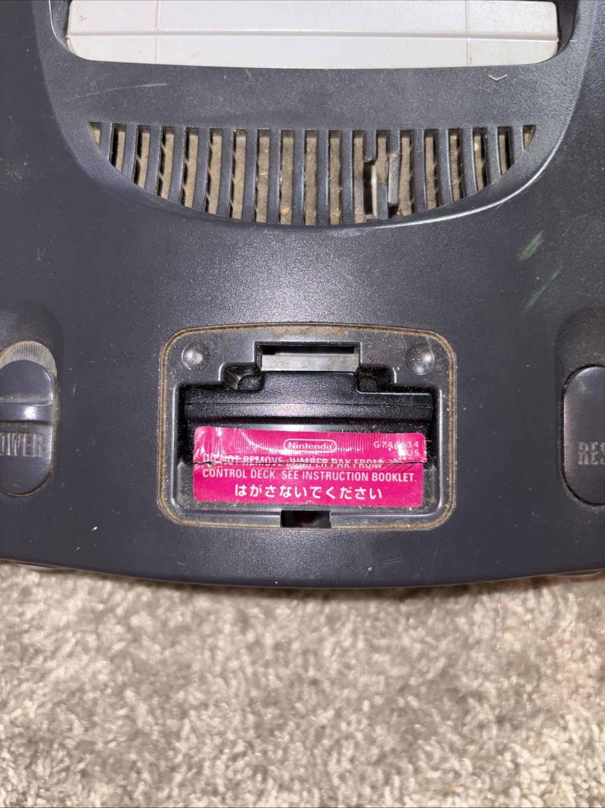 Nintendo 64 Home Console Tested / OEM power Cord And WWF Attitude
