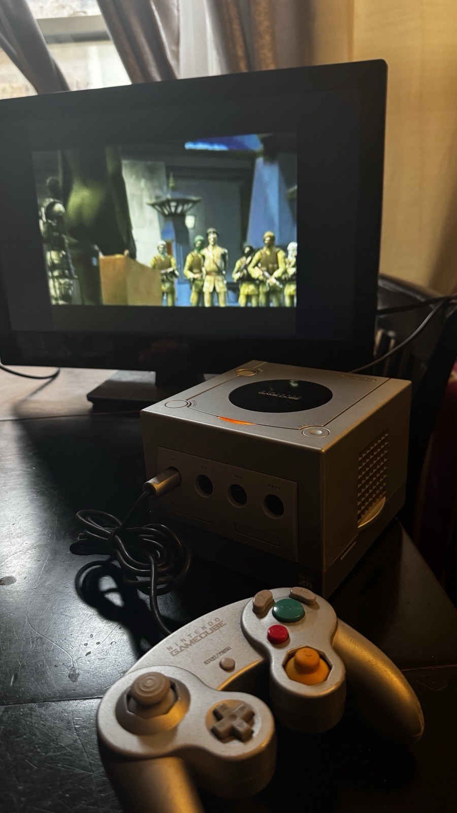 Nintendo GameCube Video Game Console DOL-101 Silver OEM Power and Controller
