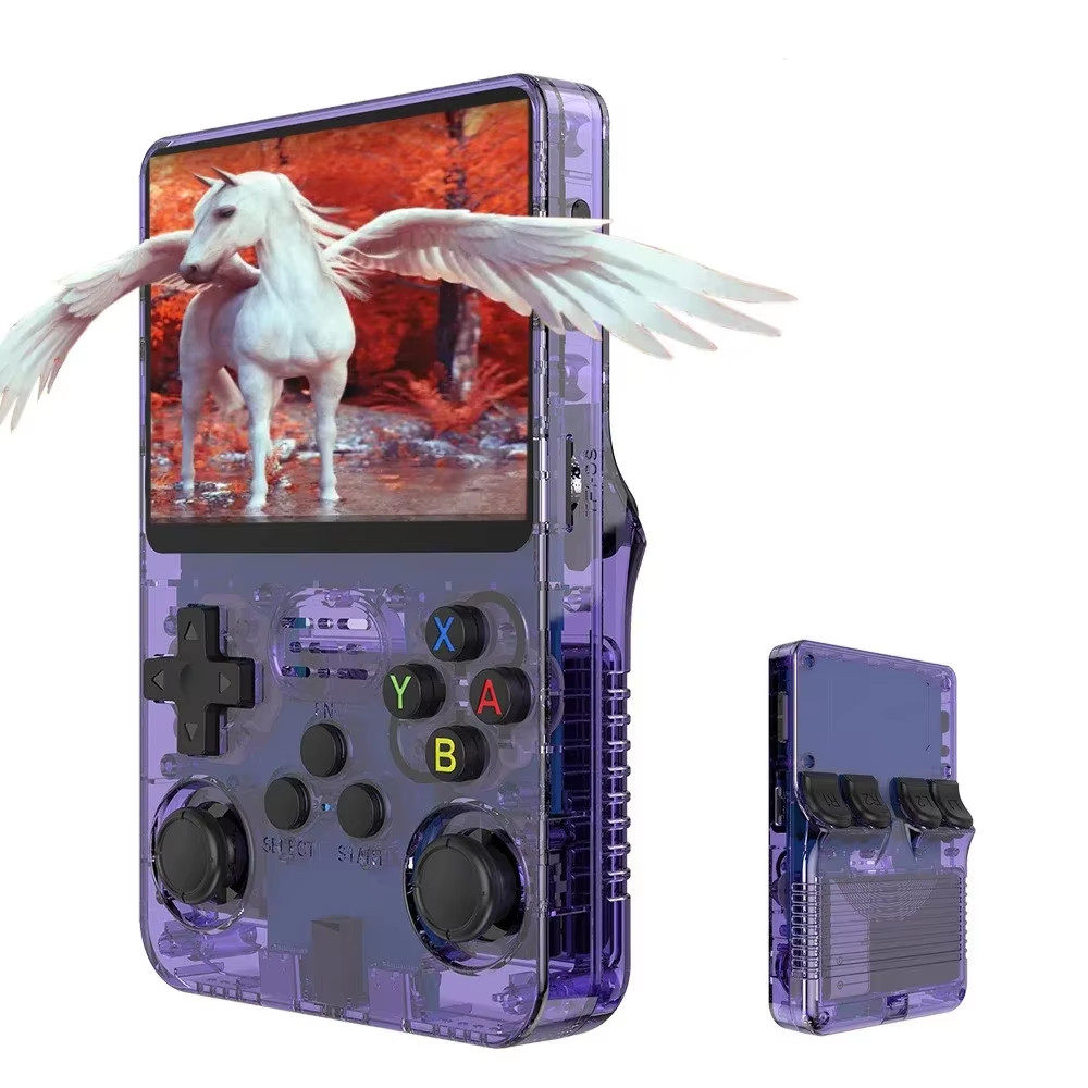 Portable R36S Retro Handheld Video Game Console 3.5 Inch IPS HD Color Screen Po
