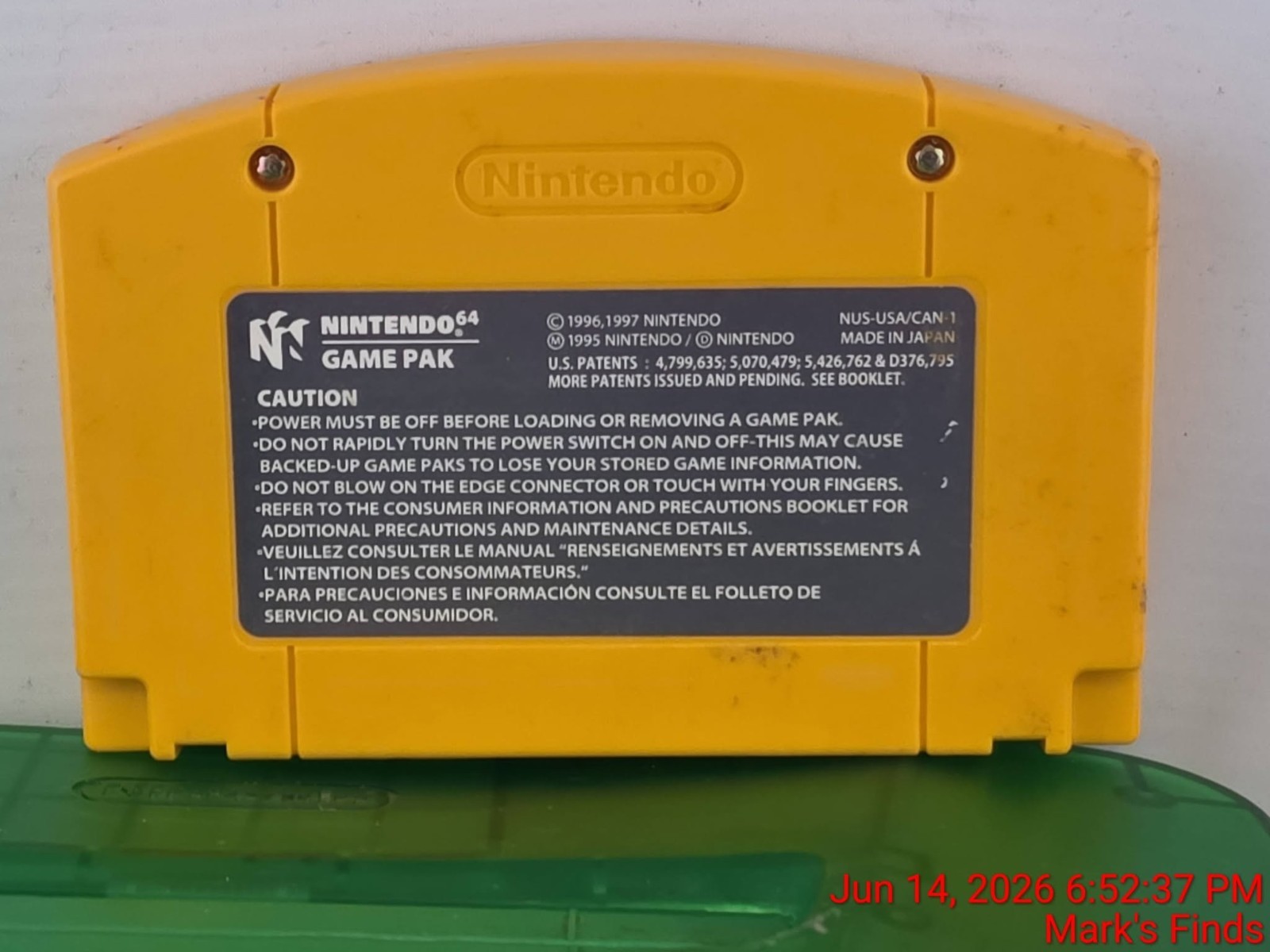 Nintendo 64 N64 Jungle Green Donkey Kong Console Bundle W/ Expansion Pak Tested