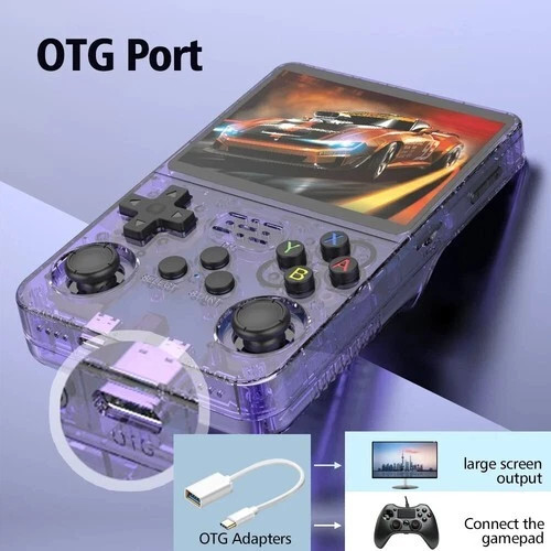 128GB,R36S Handheld Game Console 3.5 Inch IPS Screen,20000+ Games, Video Games