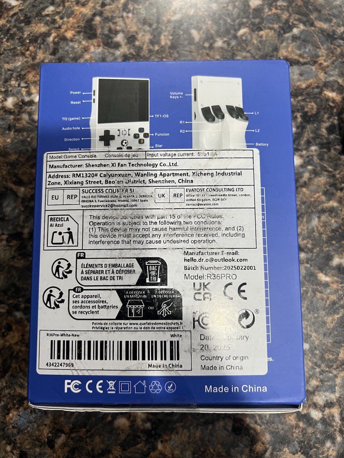 R36Pro Retro Handheld Video Game Console 3.5 Inch IPS Screen R36pro Pro Video