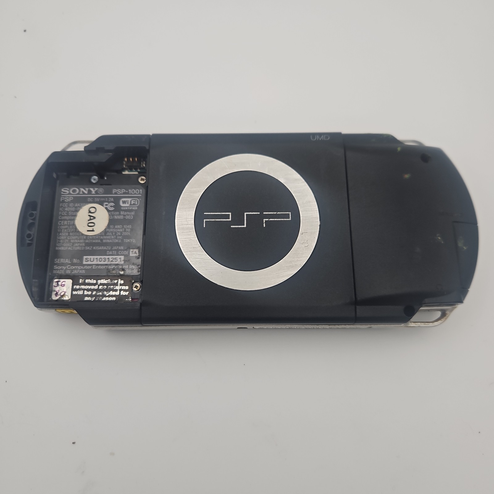 Sony PSP 1000 – Black – Region Free – Tested & Working – (NOTES / DIGITAL ONLY)