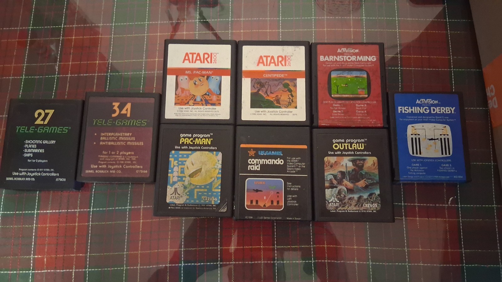 Atari 2600 With 3 Controllers And 9 Games Works Great Games Are In Photo
