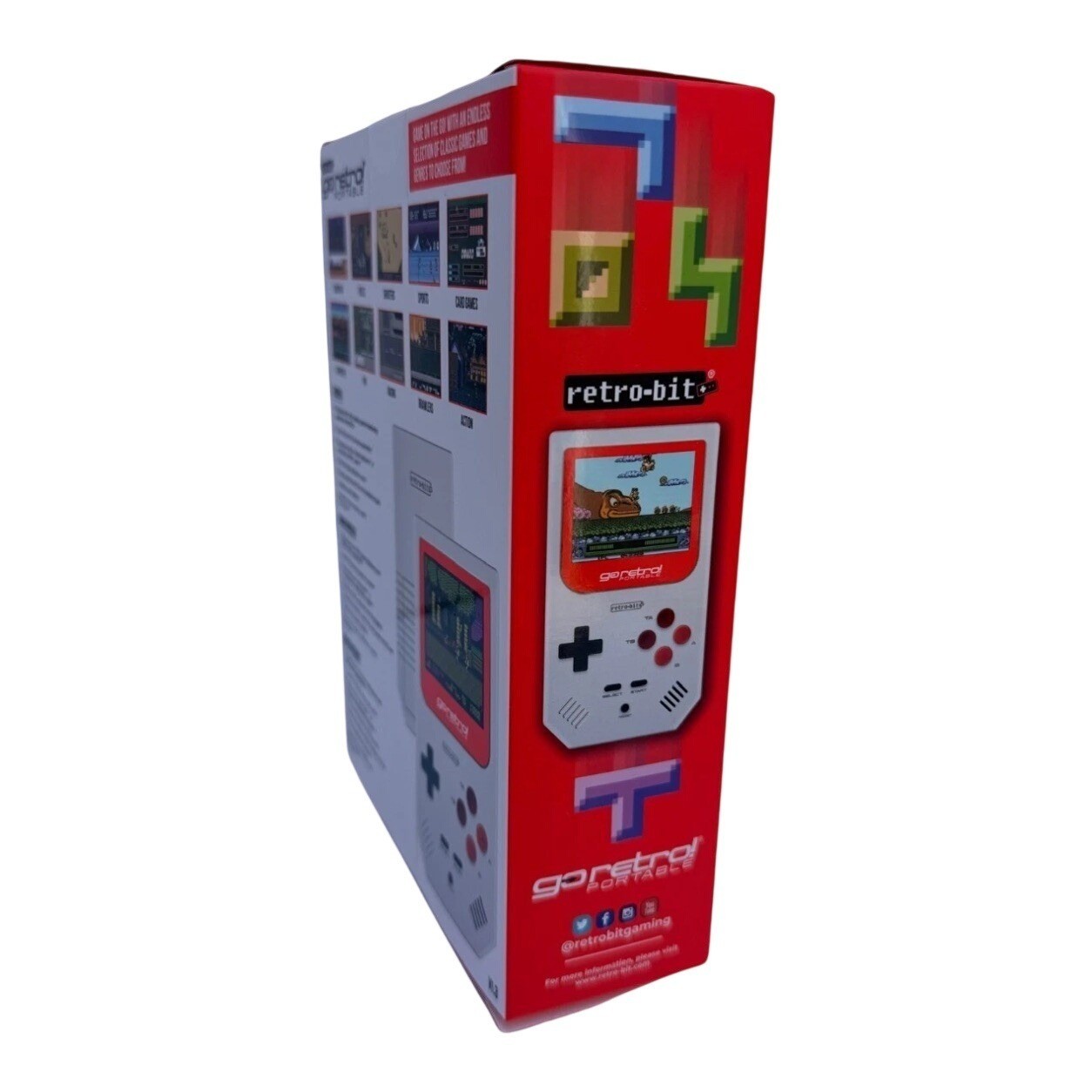 Retro-Bit GoRetro! Portable V1.3 Handheld Gaming Console with 250+ Built-in Game