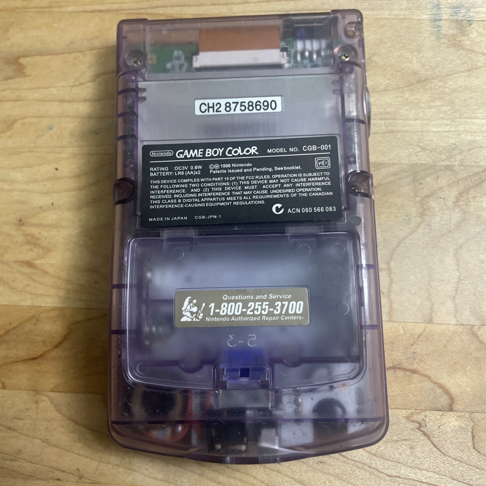 Nintendo Game Boy Color Handheld System – Atomic Purple