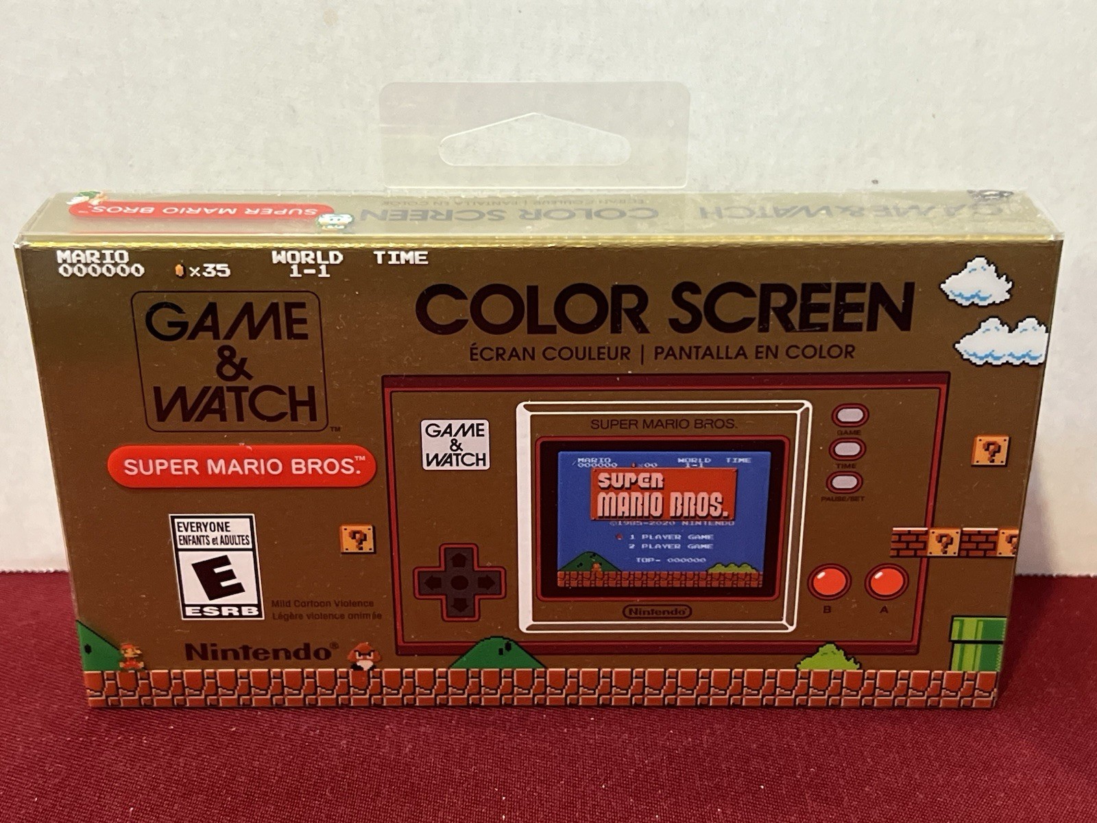 Nintendo Game & Watch Super Mario Bros Brothers 35th Anniversary Color Screen