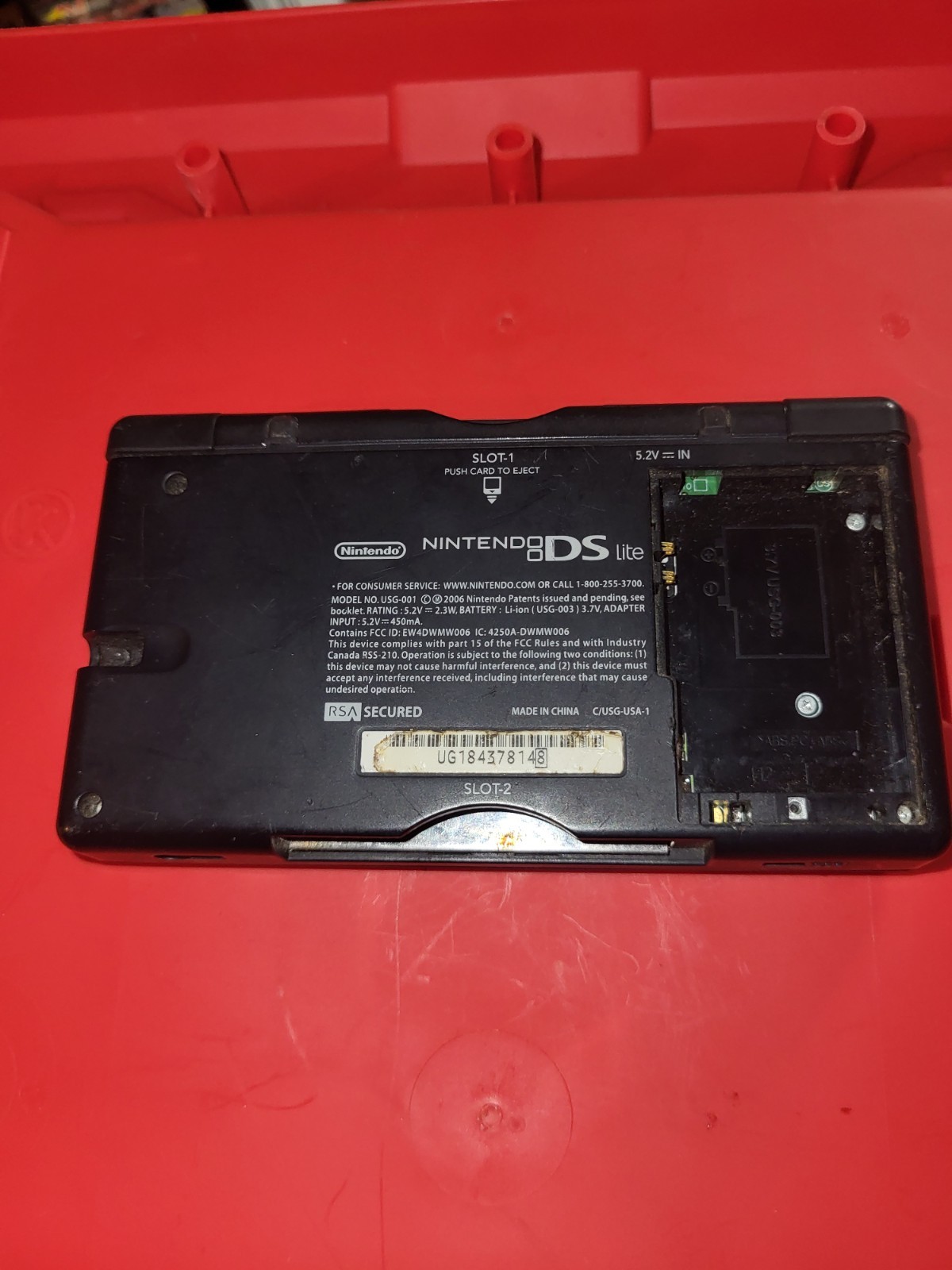 Nintendo DS Lite Console Navy Blue Needs Battery And Cover