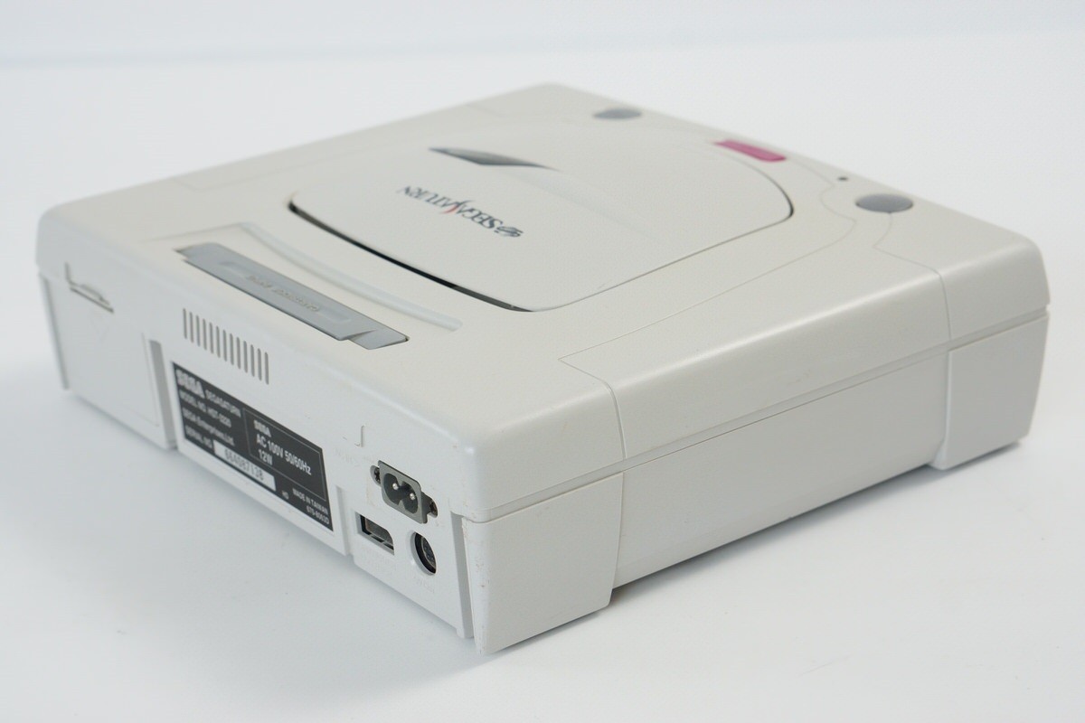 Sega Saturn WHITE Console FREE SHIPPING HST-3220 -NTSC-J CD- Tested System 83271