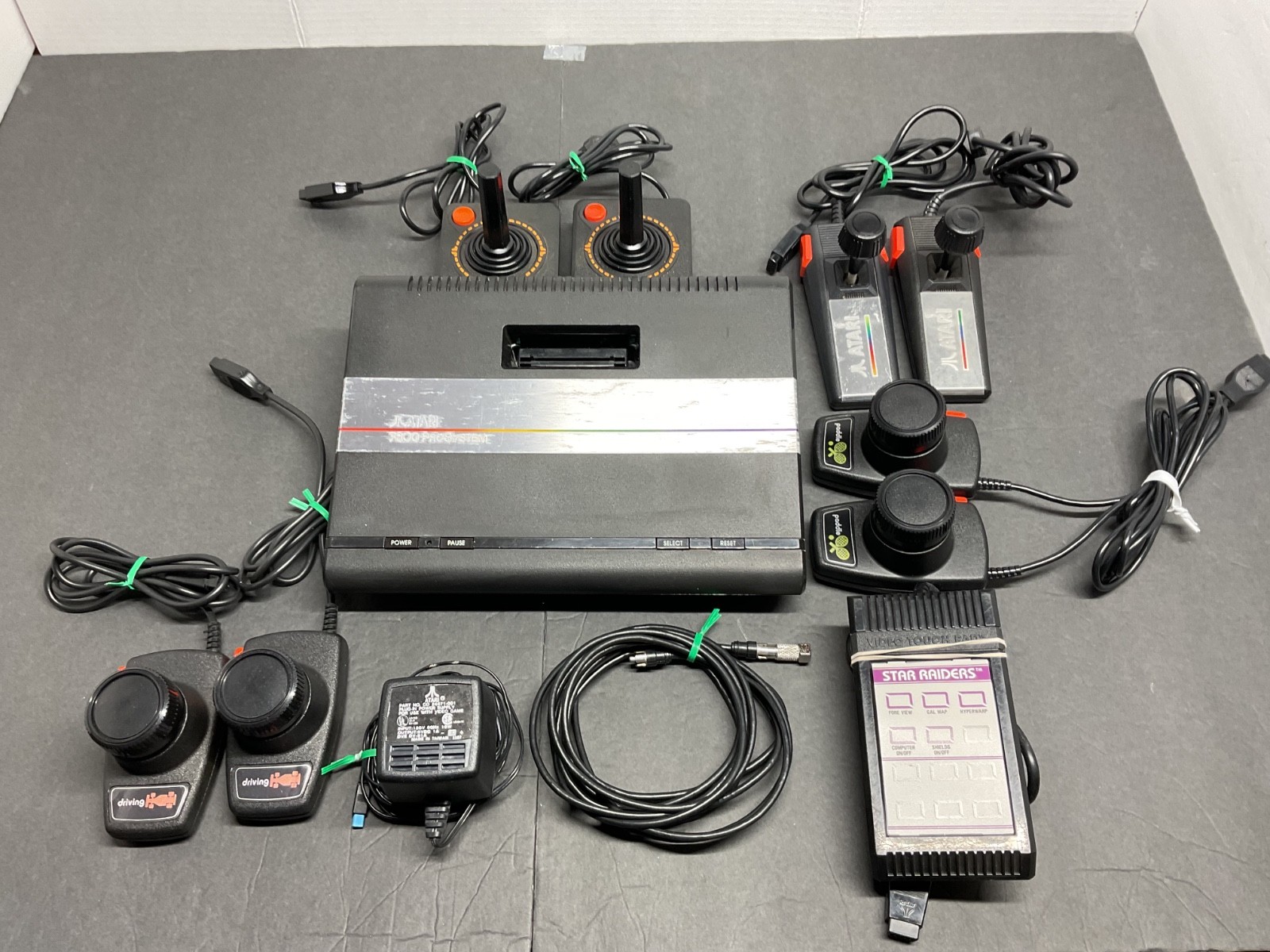 ATARI 7800 Pro System Console 37 Games and Manuals Tested Working