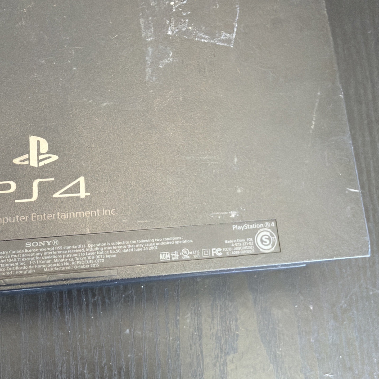 Sony Playstation 4 500GB Black Console PS4 W/ Cord – Tested Working!