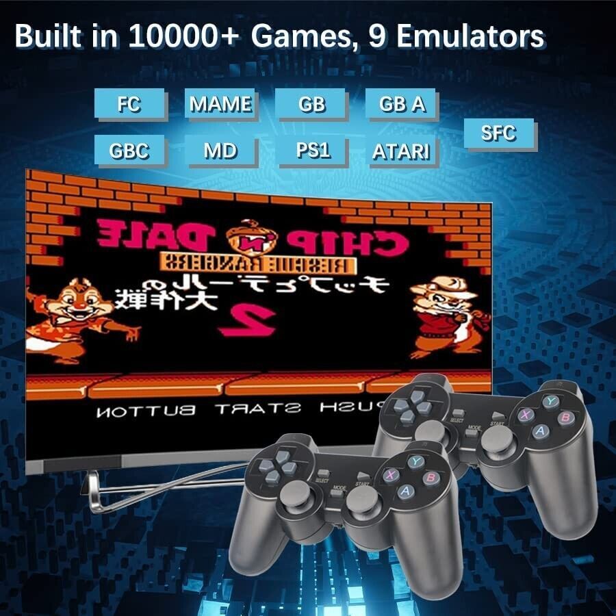 M8 Super Game Emulator U-Box Built-in 10000+ Classic Video Games w/ 2 Joystic