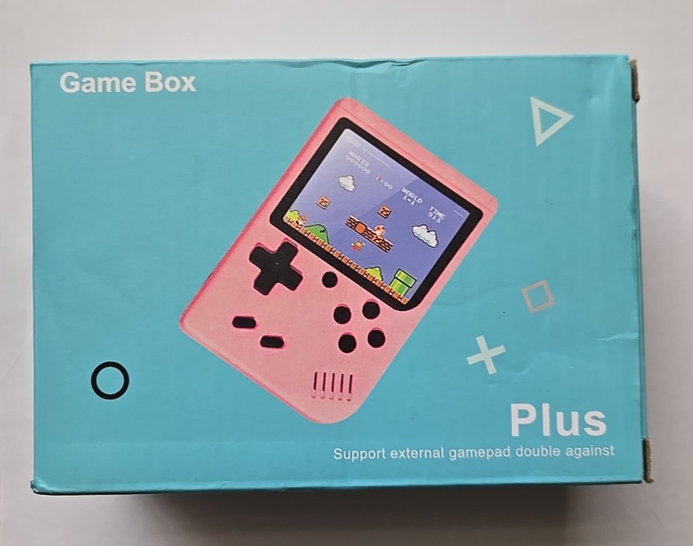 Game Box Plus Handheld Console – Retro Gaming System w/ Preloaded Games – BLACK