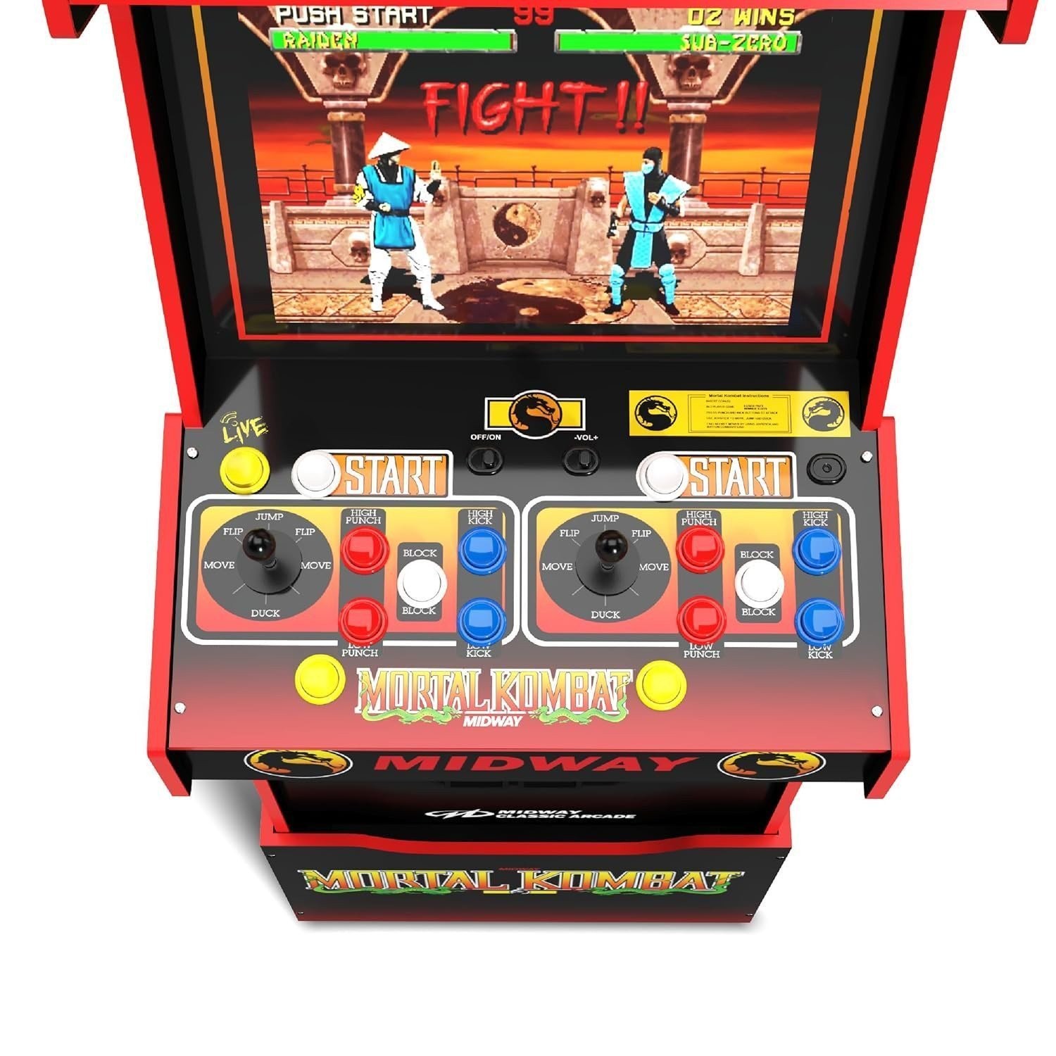 Arcade1Up Mortal Kombat Midway Legacy 30th Anniversary Arcade Machine w/ Wi-Fi