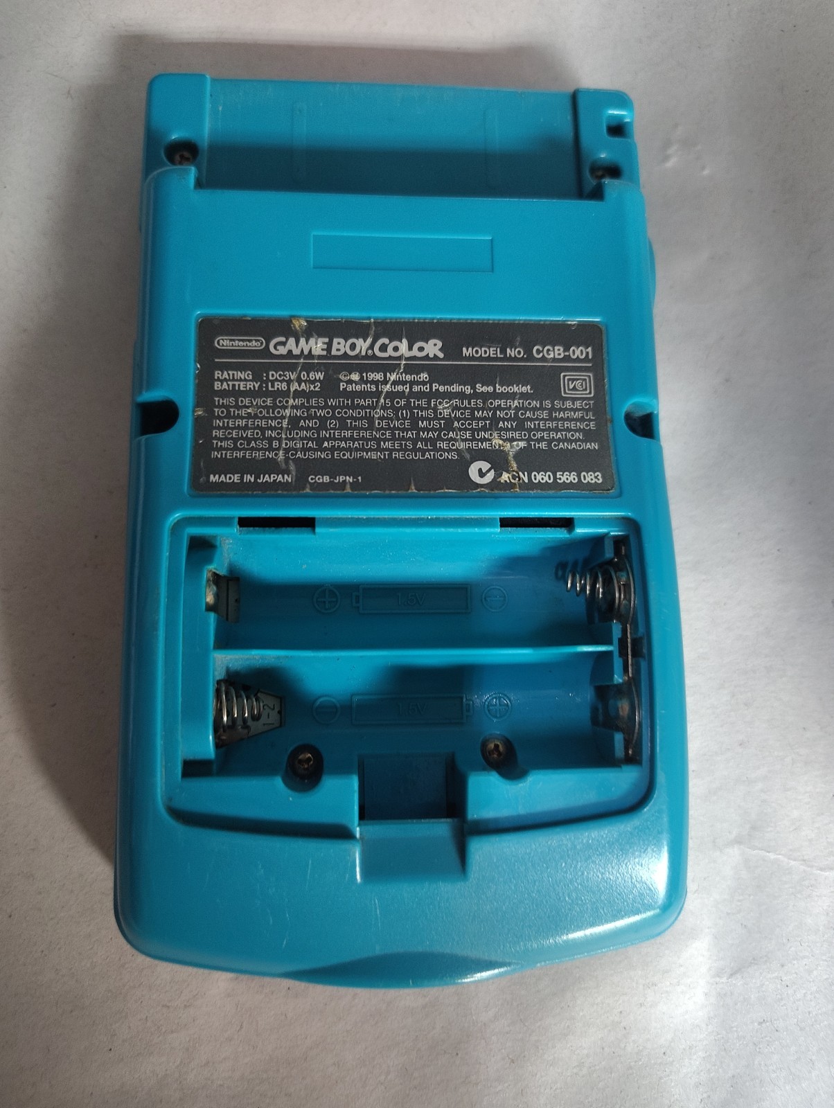 Nintendo Game Boy Color CGB-001 Teal Tested