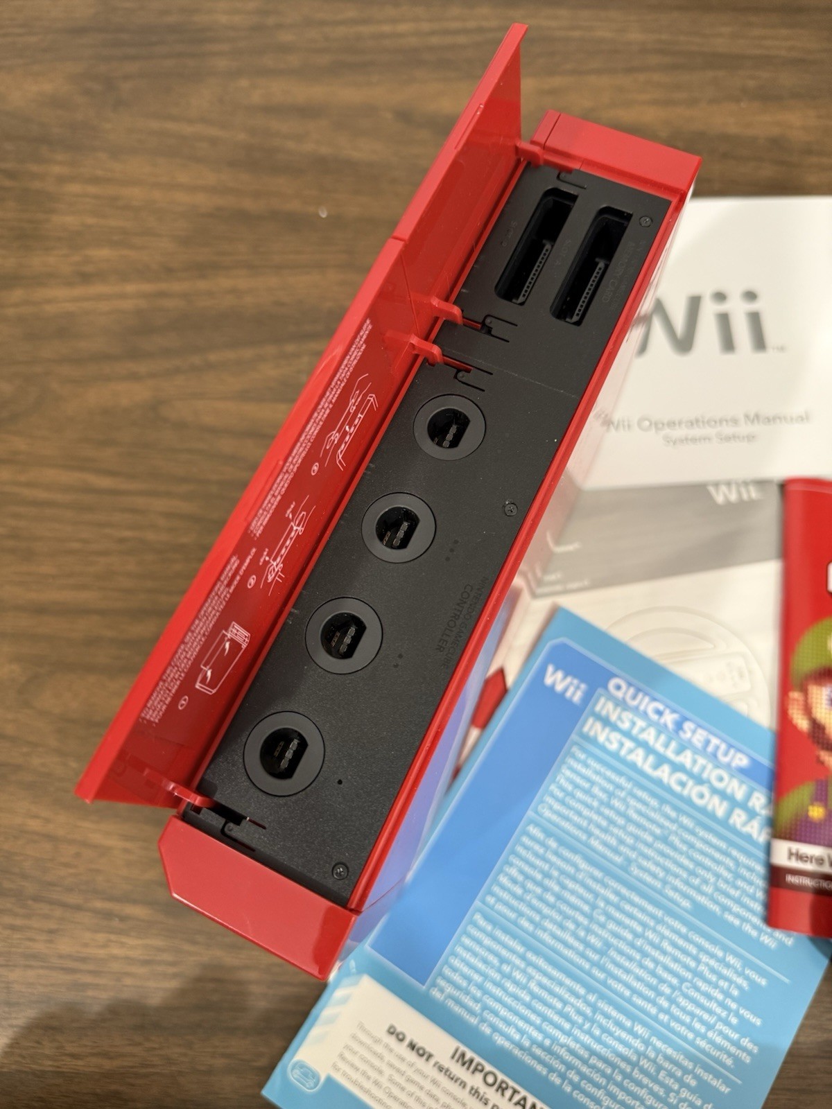 Nintendo Wii Red Console & Box RVL-001 (USA) Super Mario Bros. 25th Anniversary
