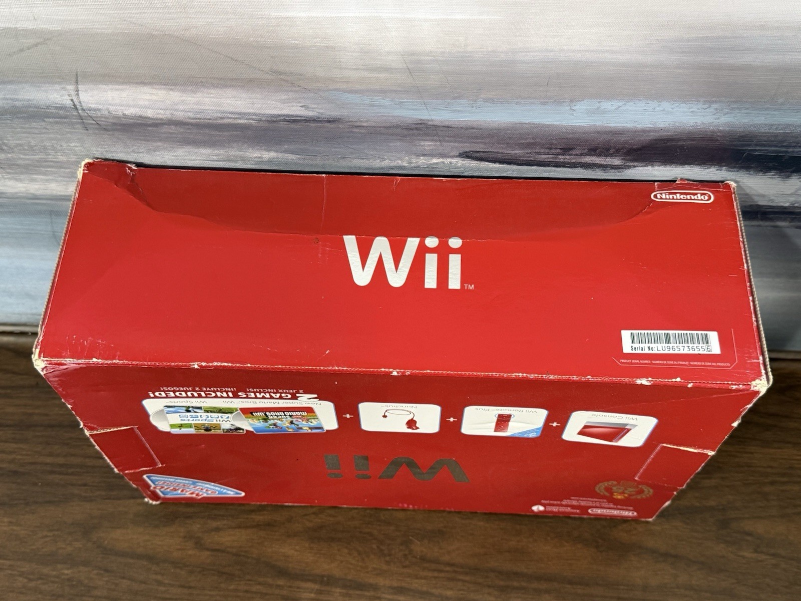 Nintendo Wii Red Console & Box RVL-001 (USA) Super Mario Bros. 25th Anniversary