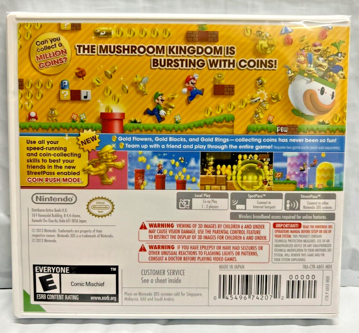 Super Mario Bros. 2 – Nintendo 3DS (Multiplayer, Platform 2012) Brand New