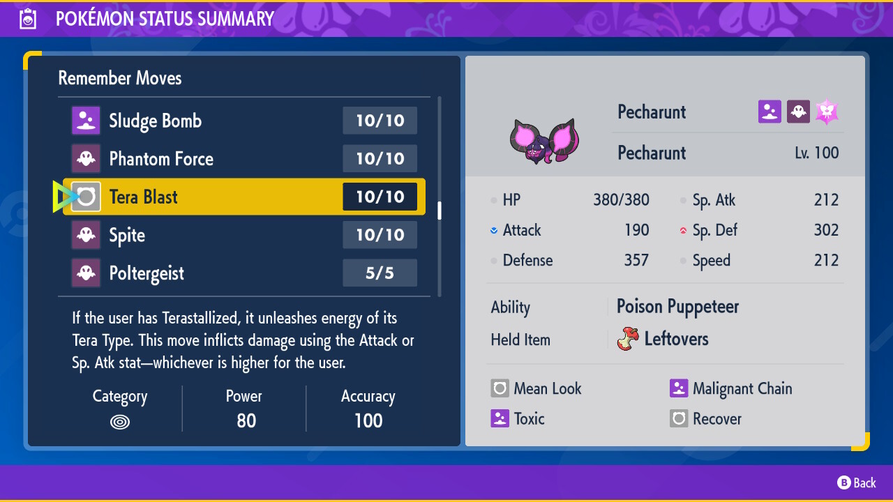 Pecharunt Mythical Indigo Disk 6iv Pokemon Scarlet and Violet Home