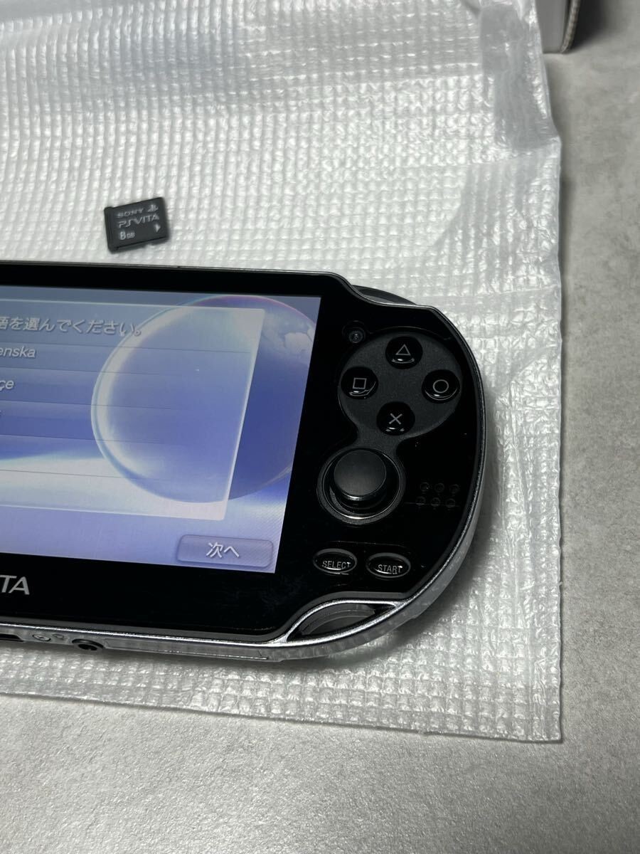 Sony PlayStation Vita PCH-1100 AB01 Crystal Black OLED 3G/Wi-Fi Japan Excellent