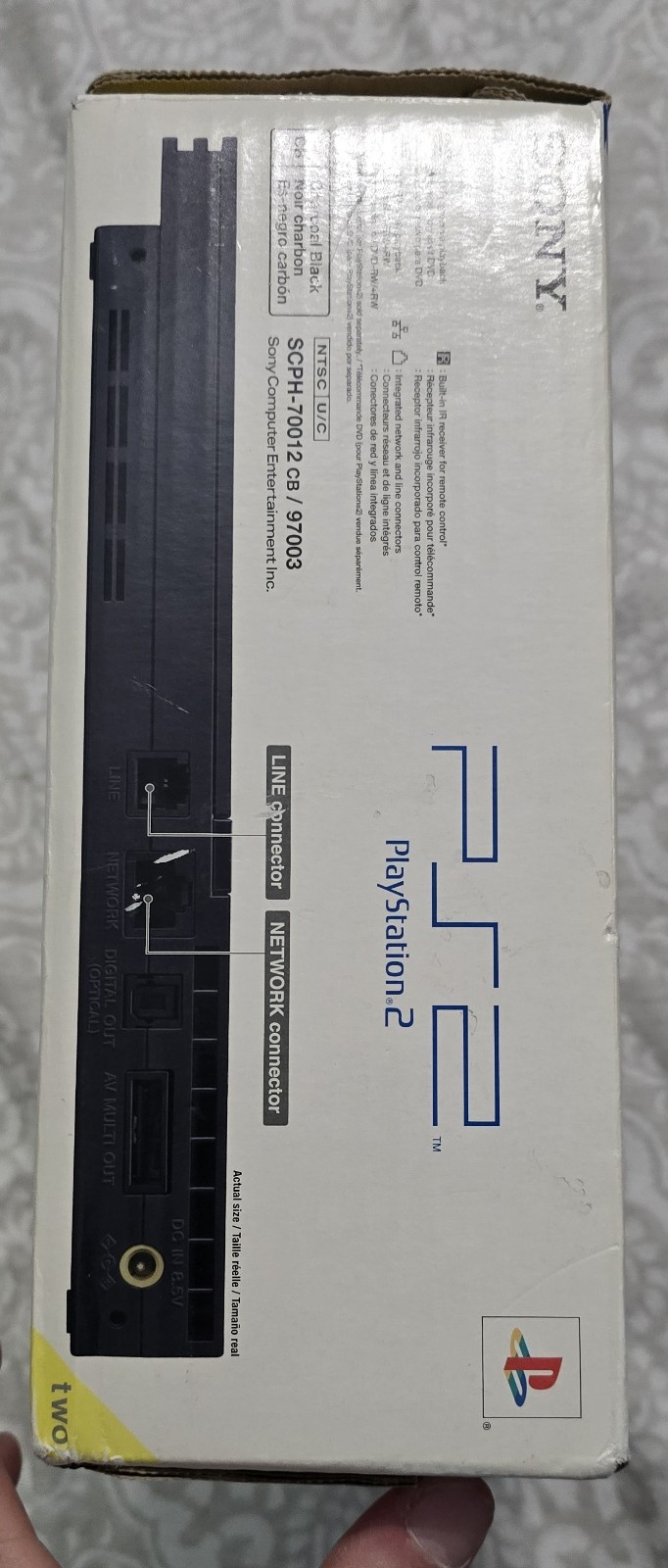 PlayStation 2 PS2 Slim Console Plus Protector, Controller, Memory, Complete Cib