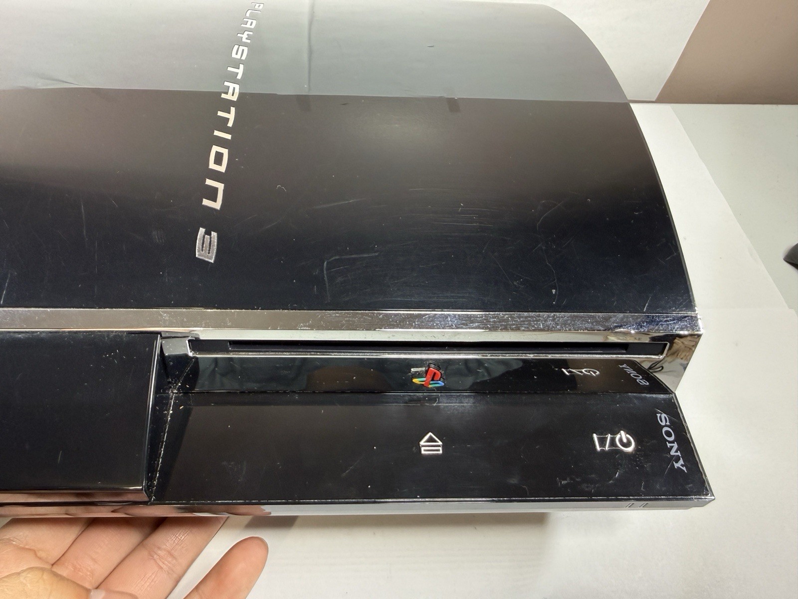 Sony PlayStation 3 PS3 CECHE01 MG 80GB Backwards Compatible Console FOR PARTS!