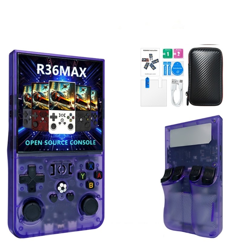 Open Source 4.0in R36Max Handheld Game Console Retro Supports Multiple Emulators