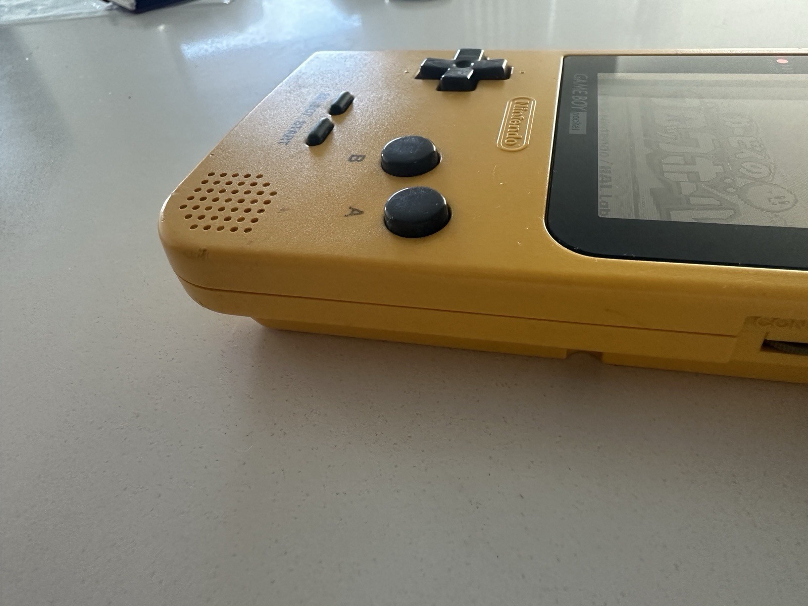 Nintendo Game Boy Pocket MGB-001 – Yellow – OEM Shell IPS Great Condition
