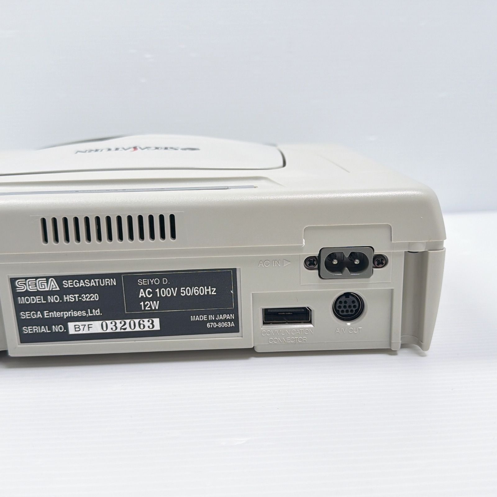 SEGA Saturn Console White HST-3220 Tested Working Japan Version