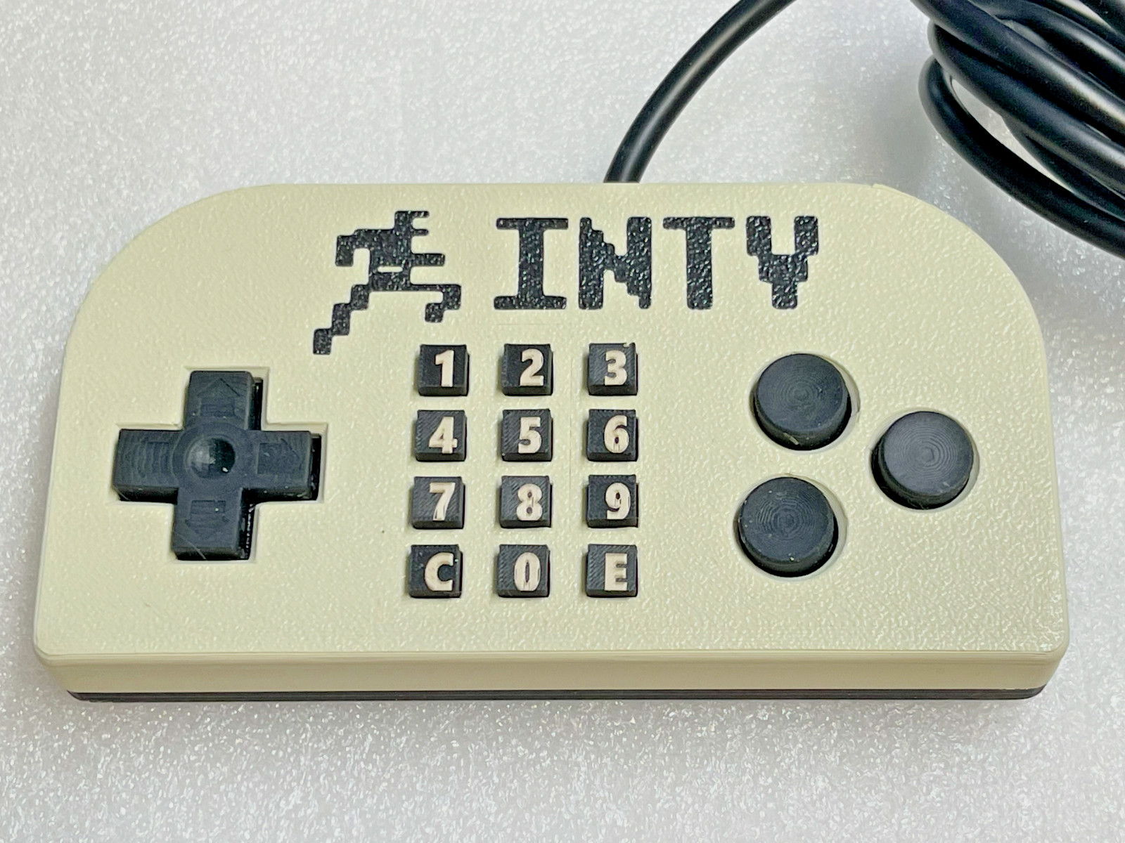 Mattel Intellivision II Custom Gamepad Controller Joystick with Working keypad