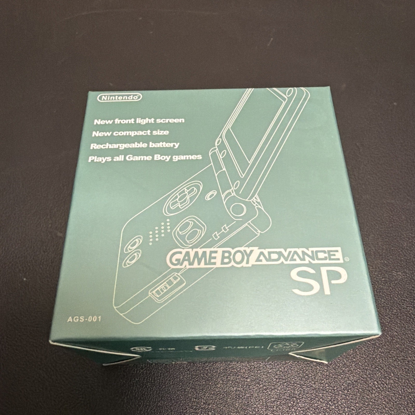 Nintendo Game Boy Advance SP Rayquaza Edition Console NEW IPS screen w/ Charger