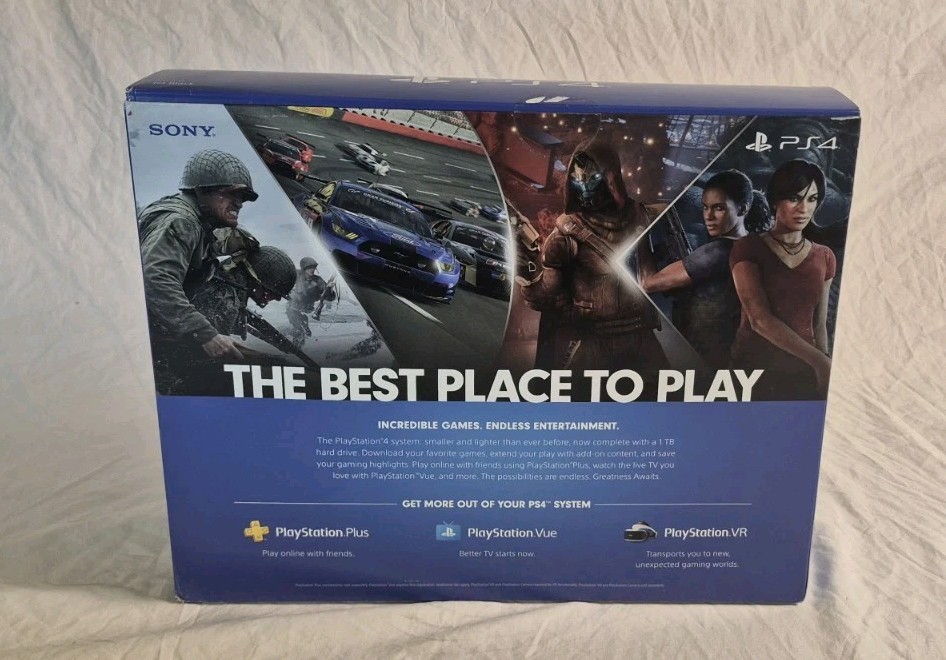 Sony PlayStation 4 Slim 1TB Jet Black PS4 Console – CUH-2215B new open box