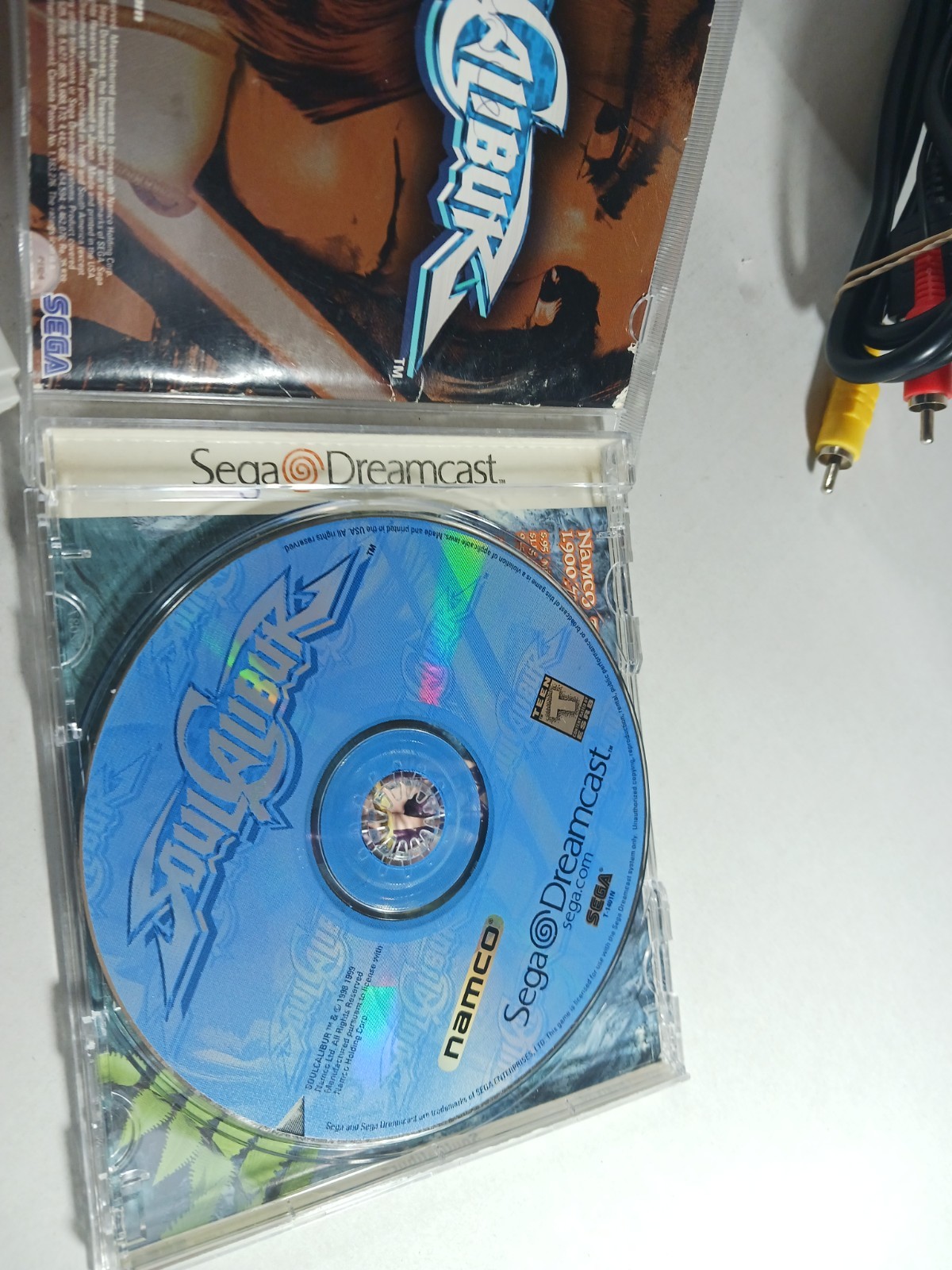 SEGA Dreamcast Console Bundle Soul Calibur VMU Tested OEM Controller Soulcalibur