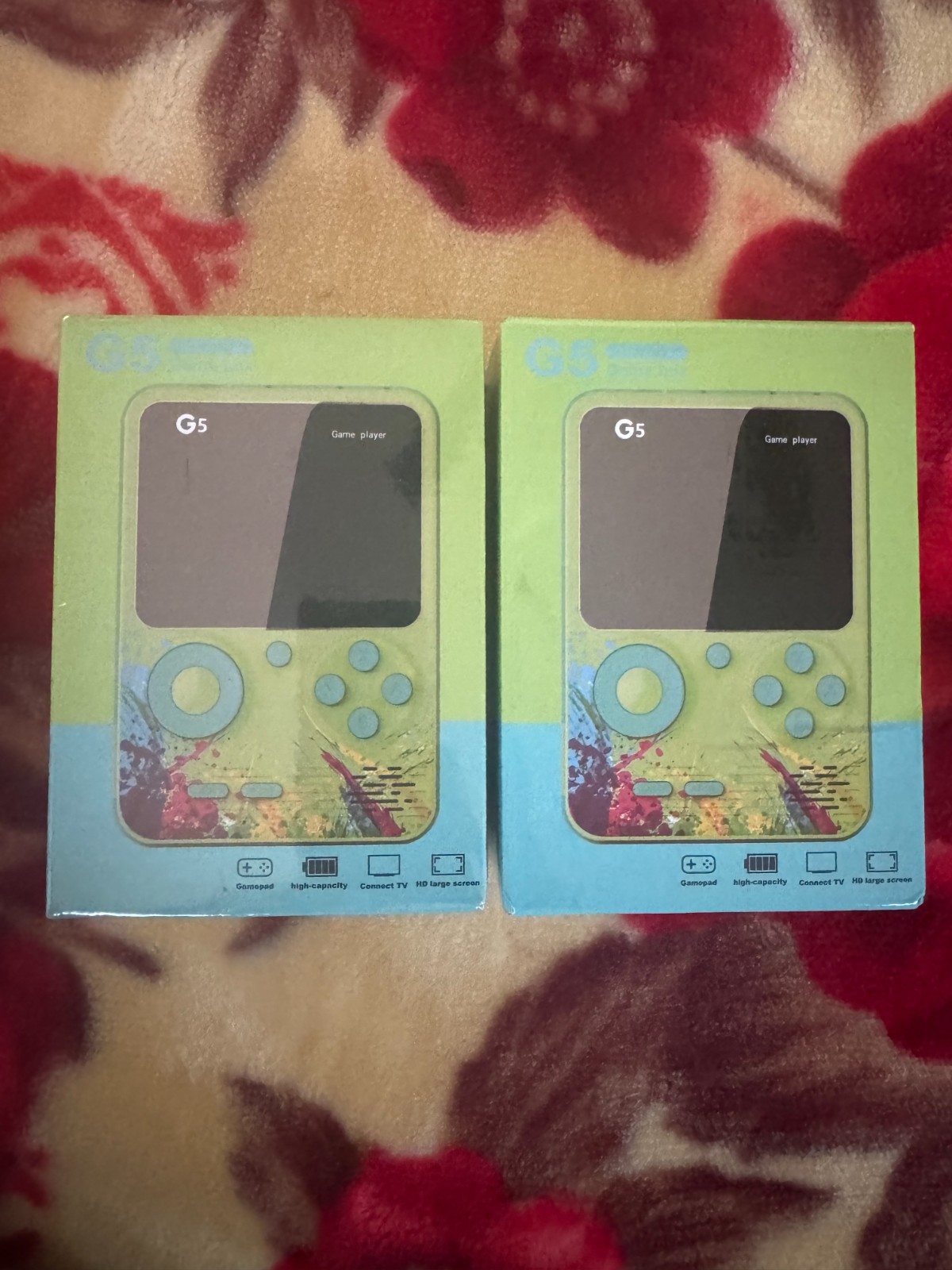 Lot of 2 G5 GAME BOX – Handheld Multi-Game player, 3″ color screen