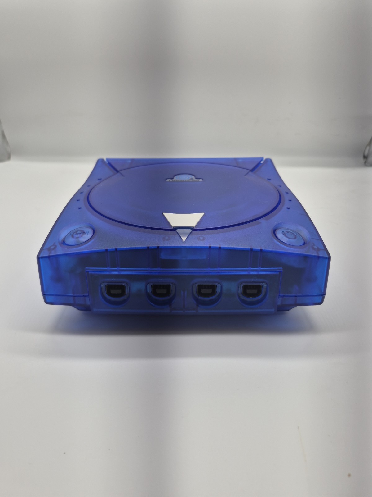 Sega Dreamcast Console Clear Blue With Wirless Controller And Battery Installed