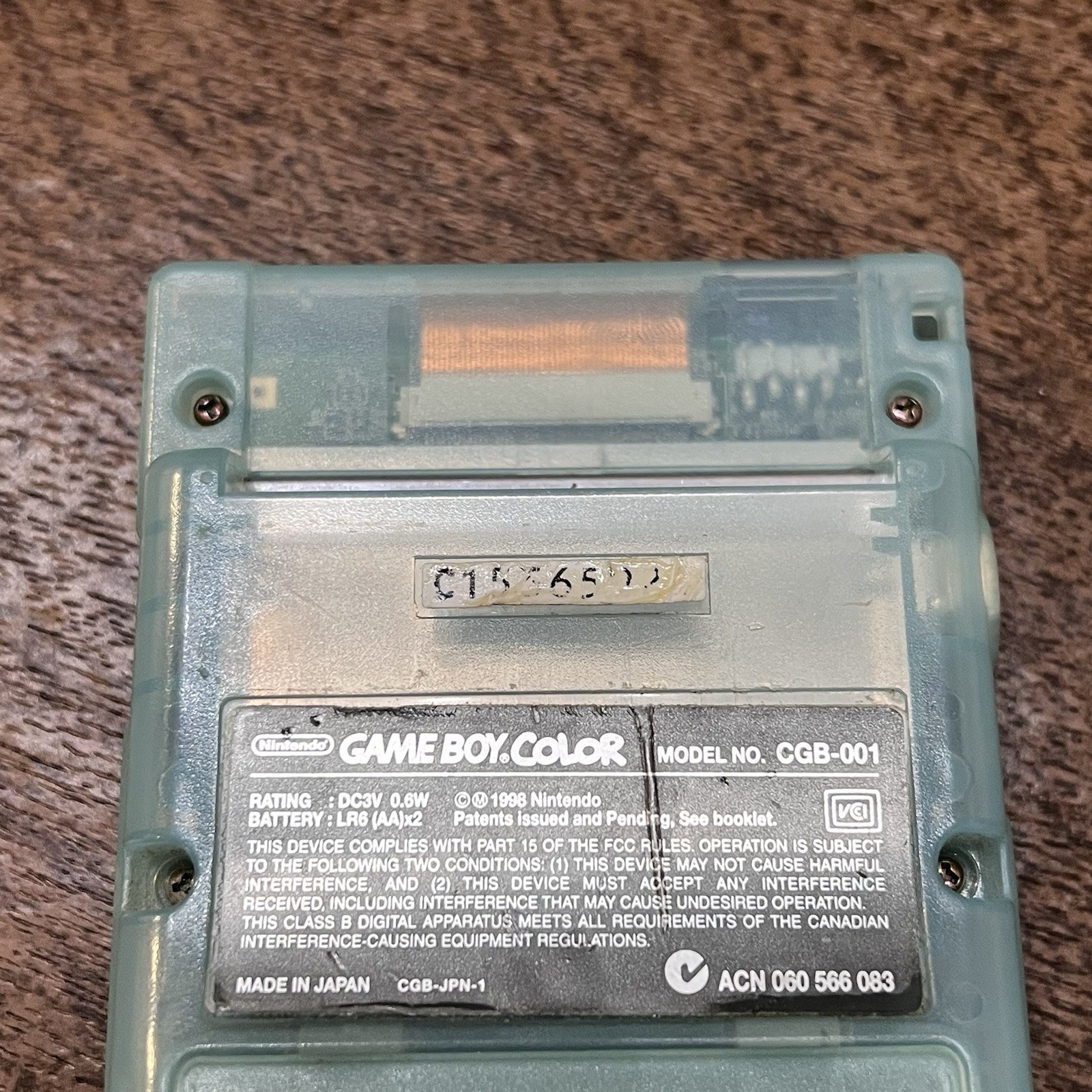 Nintendo GBC Game Boy Color Console Ice Blue Limited Toys R Us