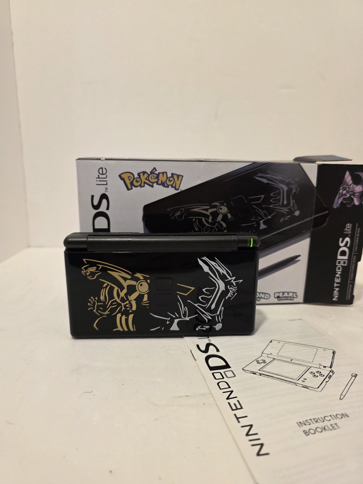 Nintendo DS Lite Pokémon USG-001 Dialga Palkia Edition Handheld Console – Black