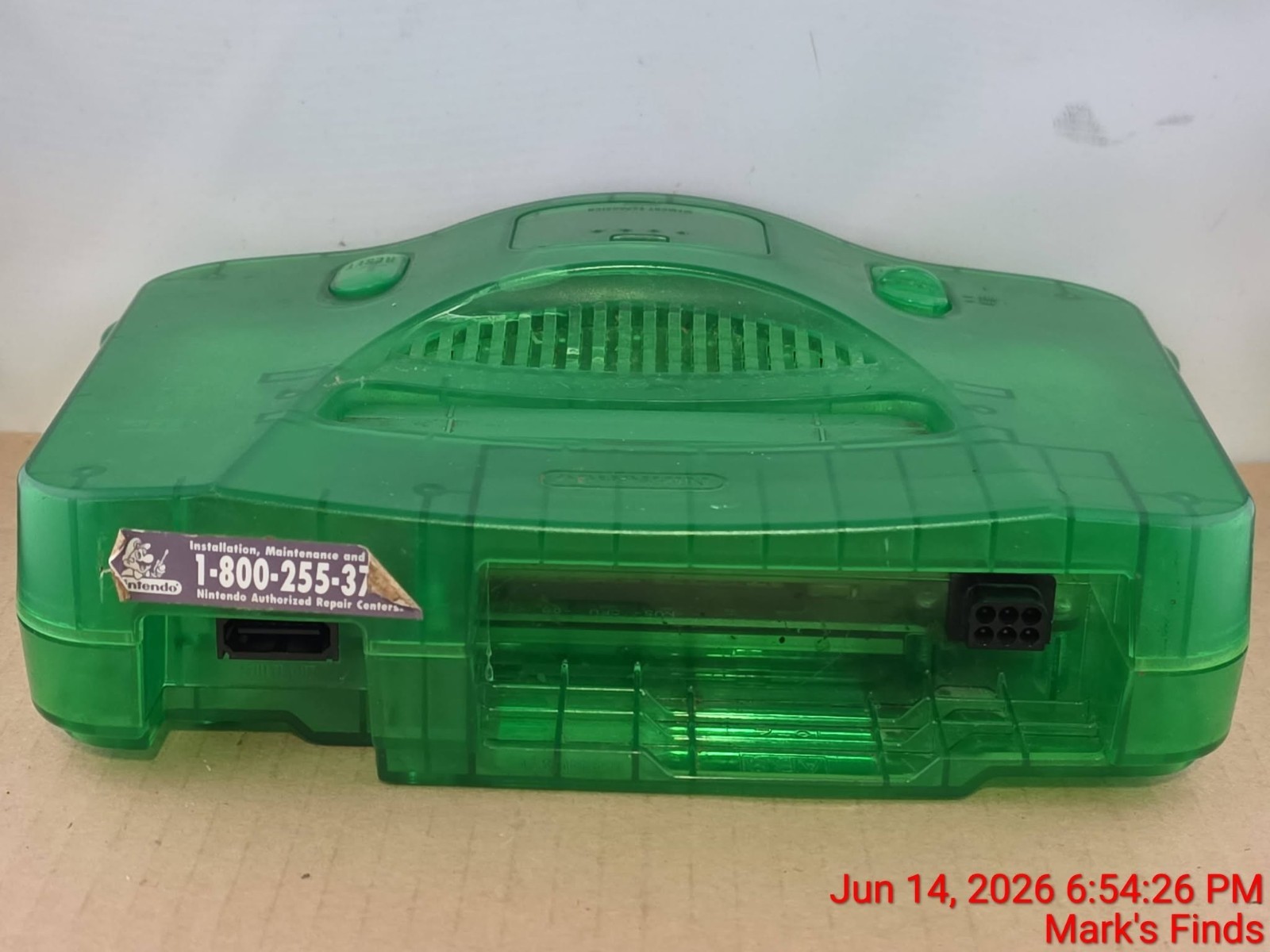 Nintendo 64 N64 Jungle Green Donkey Kong Console Bundle W/ Expansion Pak Tested