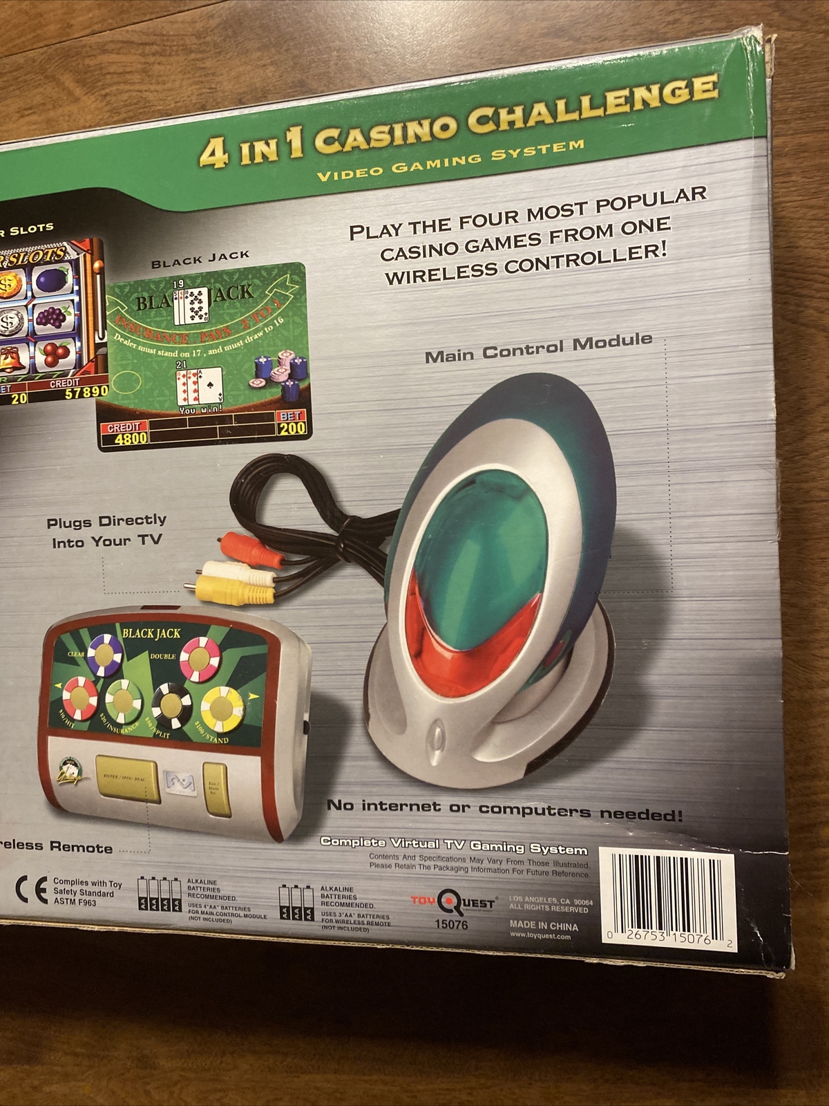 N-Vision 4 in 1 Casino Challenge Virtual TV Television Video Gaming System T1