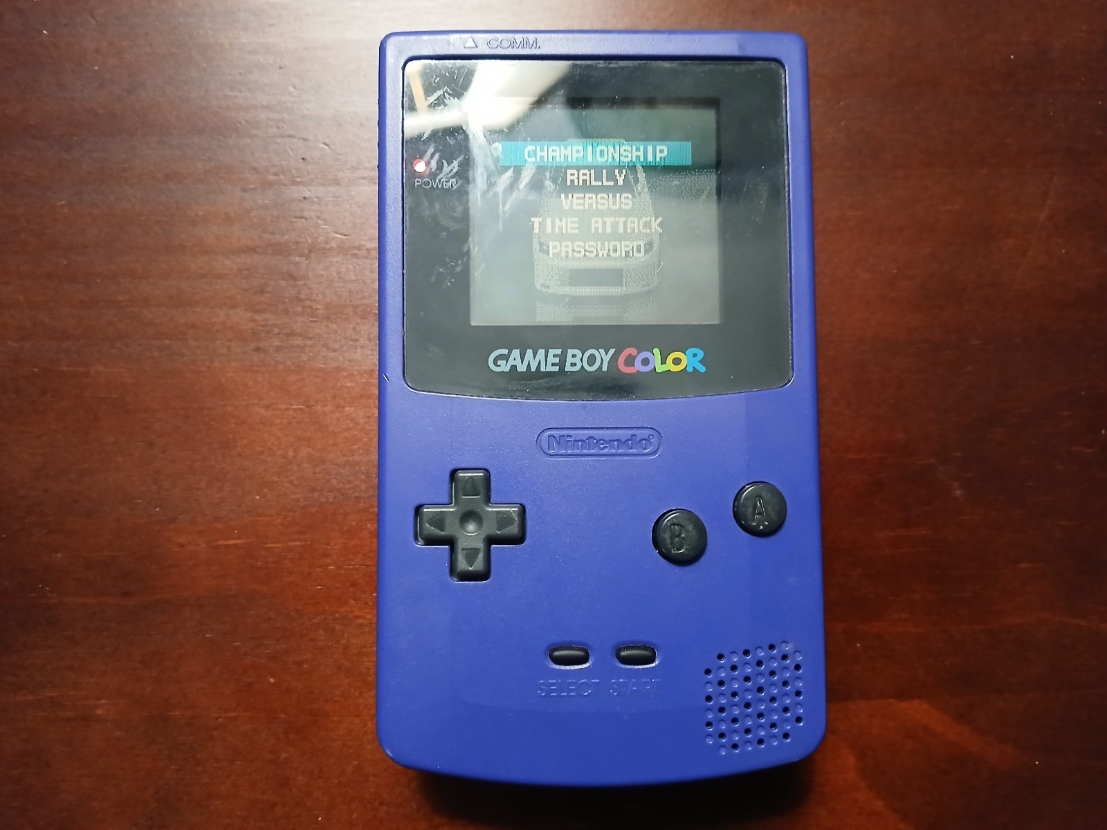 Nintendo Game Boy Color Grape Console – Includes International Rally Game.