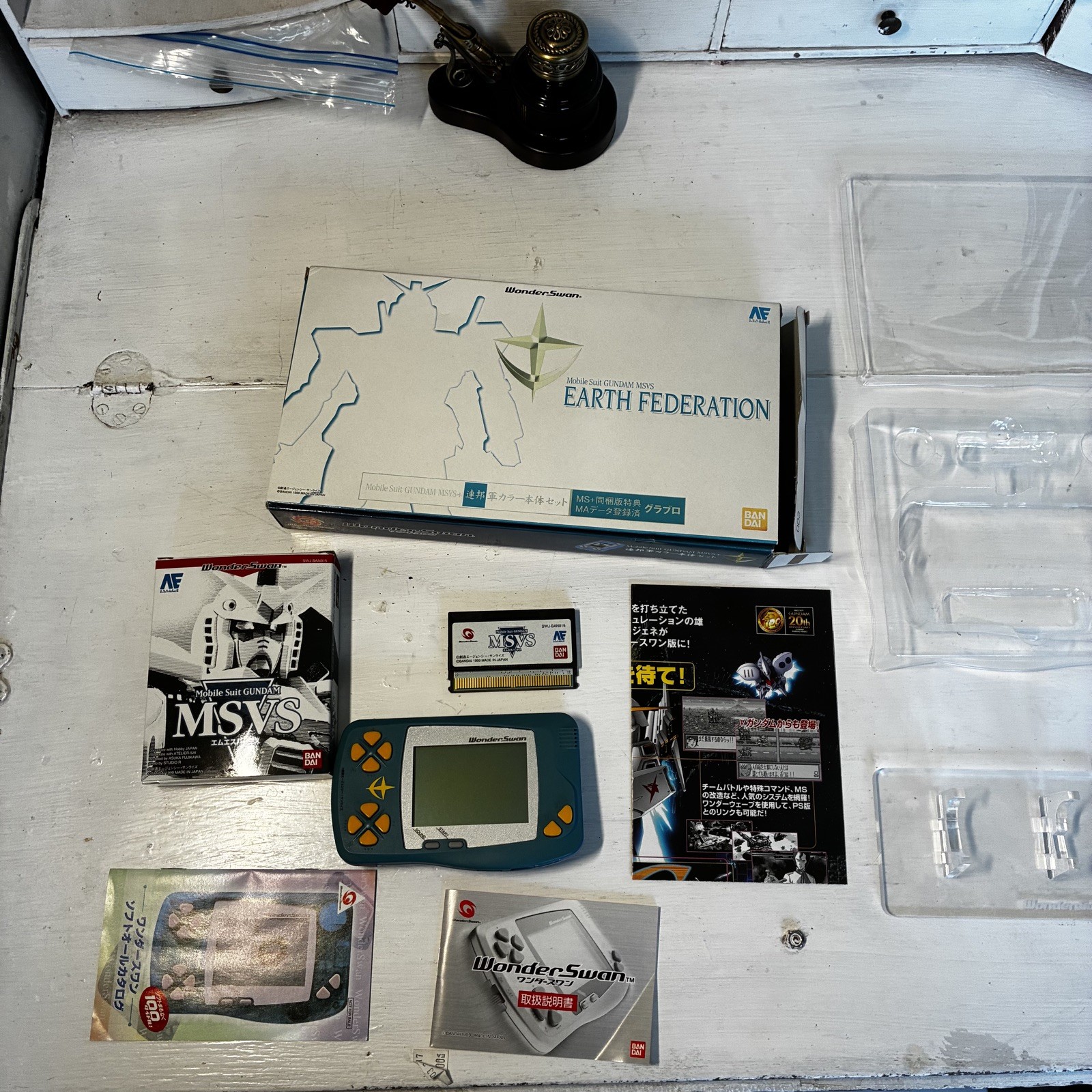 Bandai WonderSwan Gundam MSVS Earth Federation Limited Console CIB US Seller