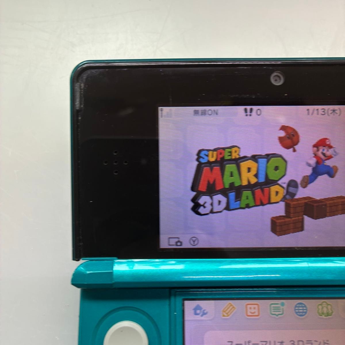 Nintendo 3DS Aqua Blue CTR-001 Tested Working Authentic Japan Tracking