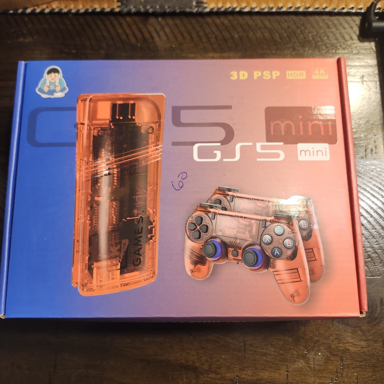 GS5 mini 4K UHD HDMI Microconsole 64GB Wi-Fi Region Free w/ 2.4G Controller