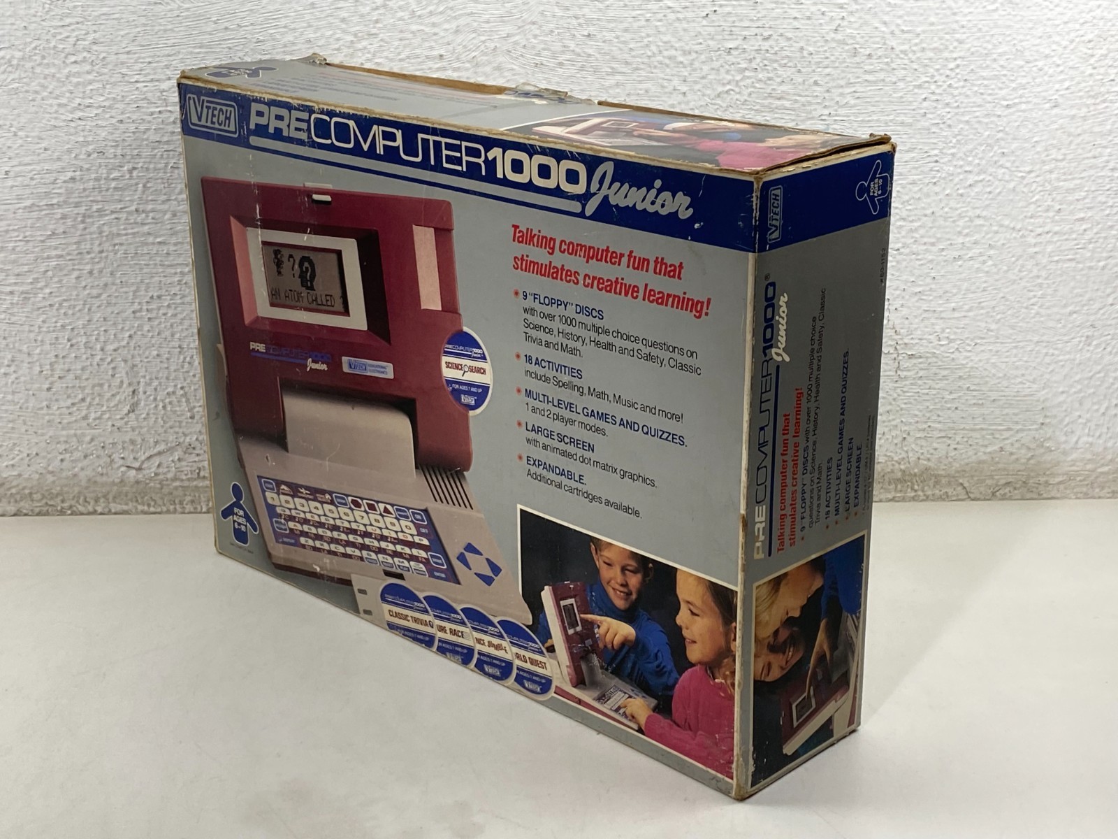 Vintage VTECH Pre Computer Junior 1000 Learning Educational Game 1990 NEW