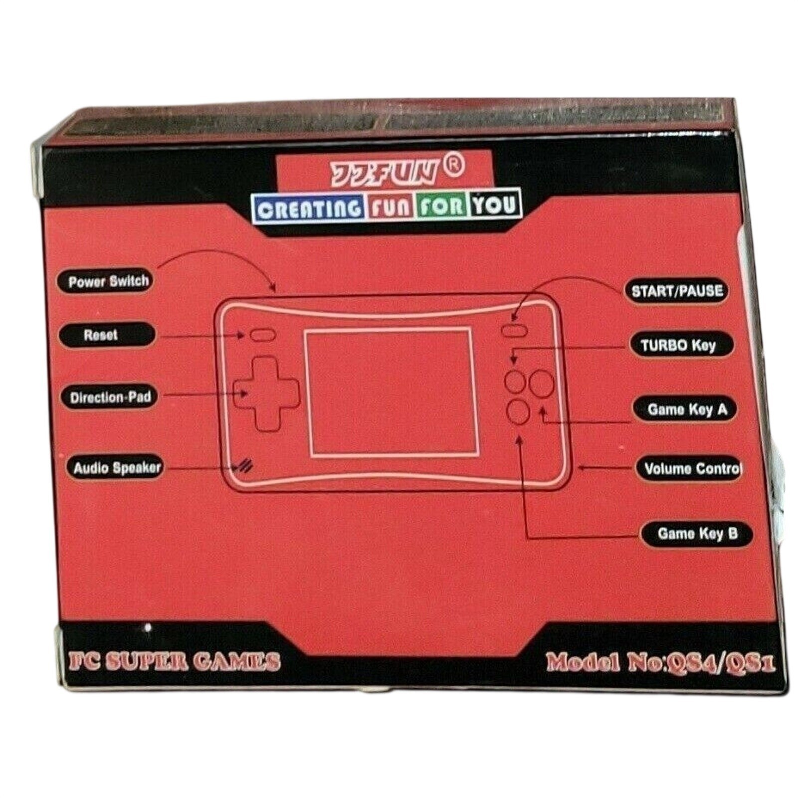 HigoKids Handheld Game Console Built-In Classic Games Blue 2.5-Inch Screen New