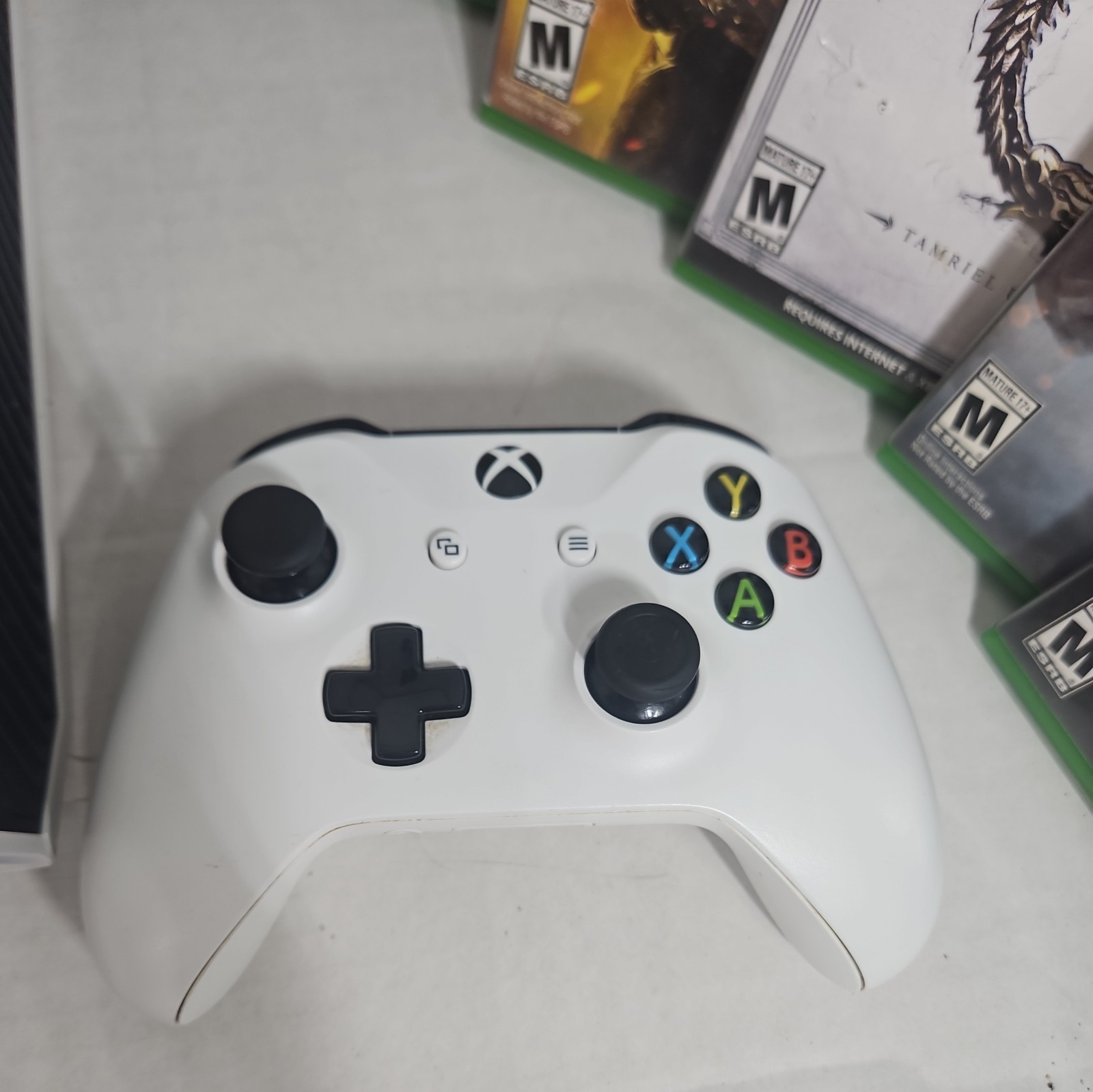 Microsoft Xbox One White Bundle Set 500GB W/ Games & Controller All TESTED Works