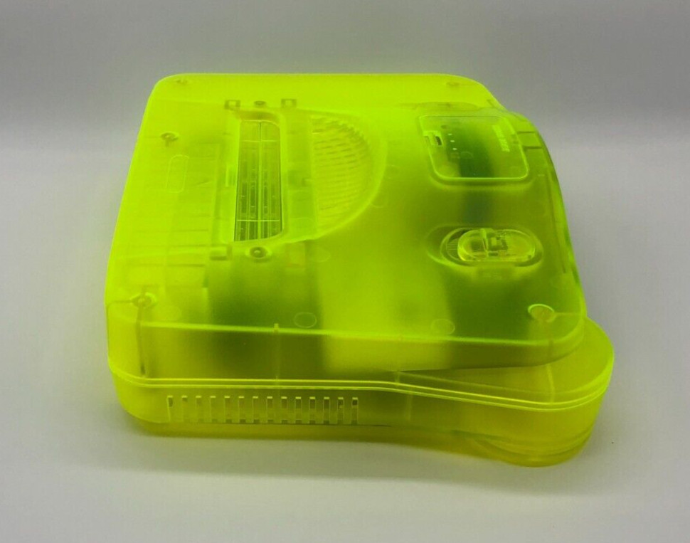 Nintendo N64 Transparent Neon Yellow Funtastic Clear Nintendo 64 Console System