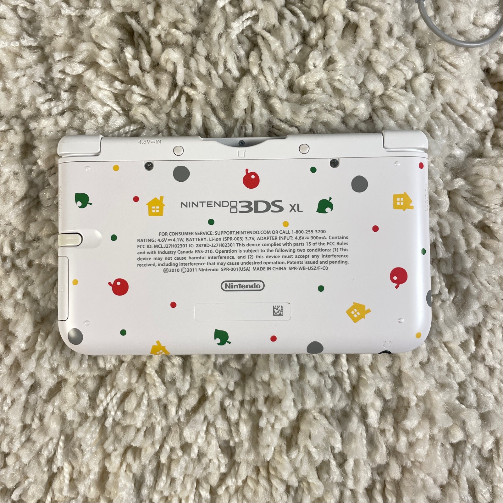 Nintendo 3DS XL Console Animal Crossing New Leaf Edition Handheld SPR-001 Tested