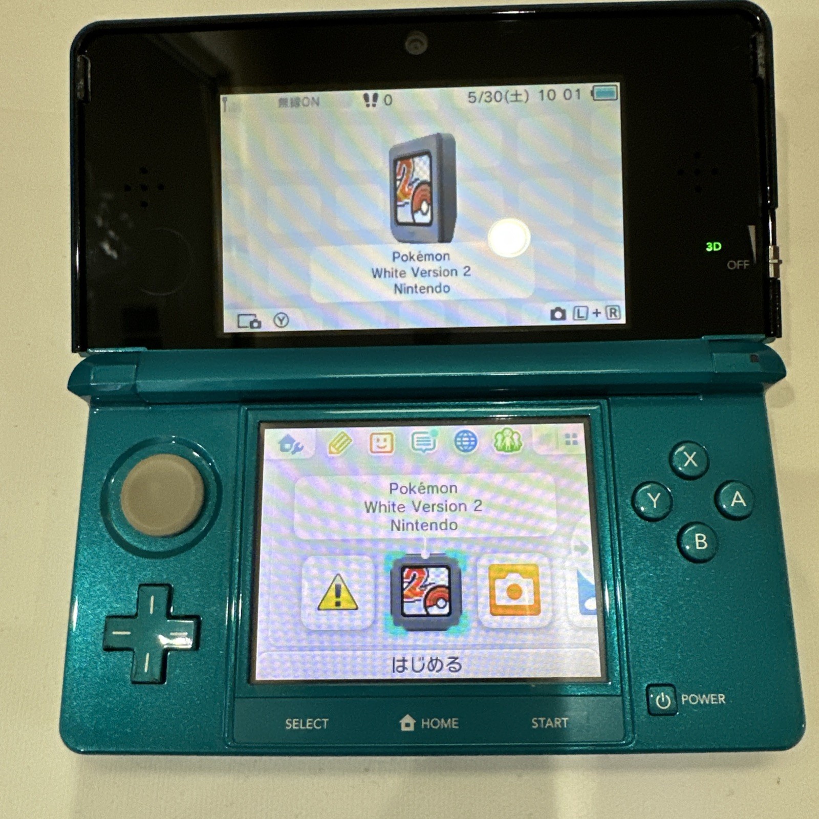 *TESTED* JAPANESE Nintendo 3DS Aqua Blue Console Complete In Box CIB #G68
