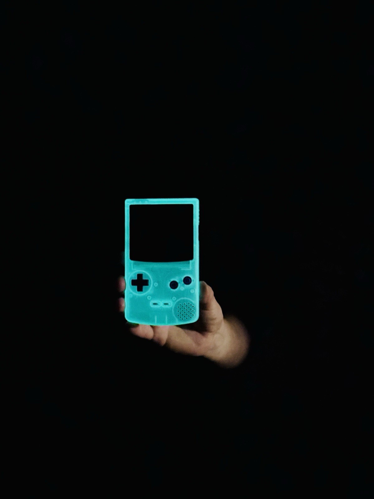 Glow In The Dark USB C Rechargeable Gameboy Color Gameboy Mod IPS Screen